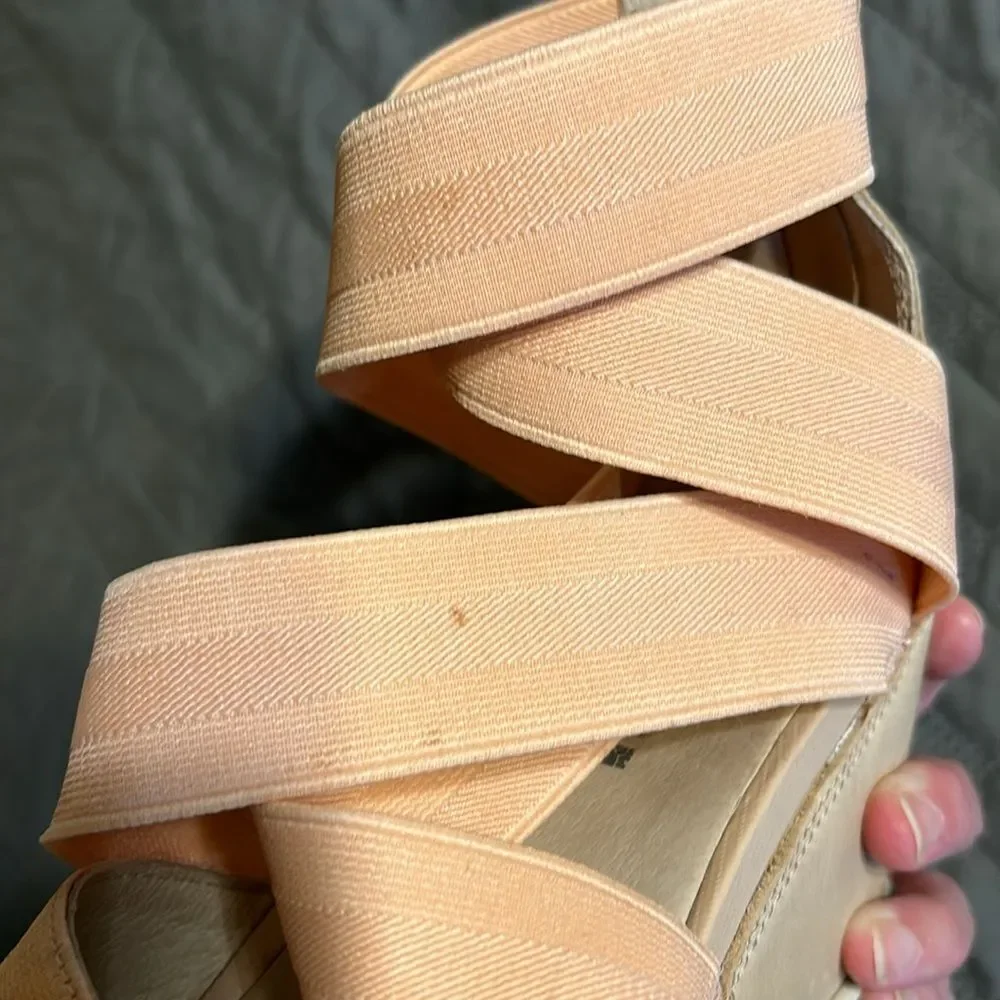 Sorel Leather Joanie II Platform Wedge Sandals 9